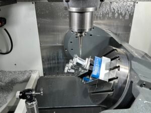 5-axis CNC machining titanium aerospace component