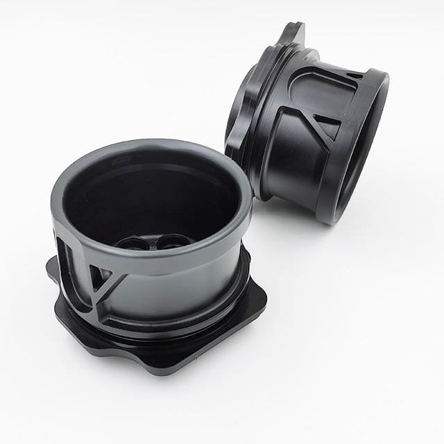 High-precision machined Delrin (POM) components with smooth surface finish and tight tolerances.