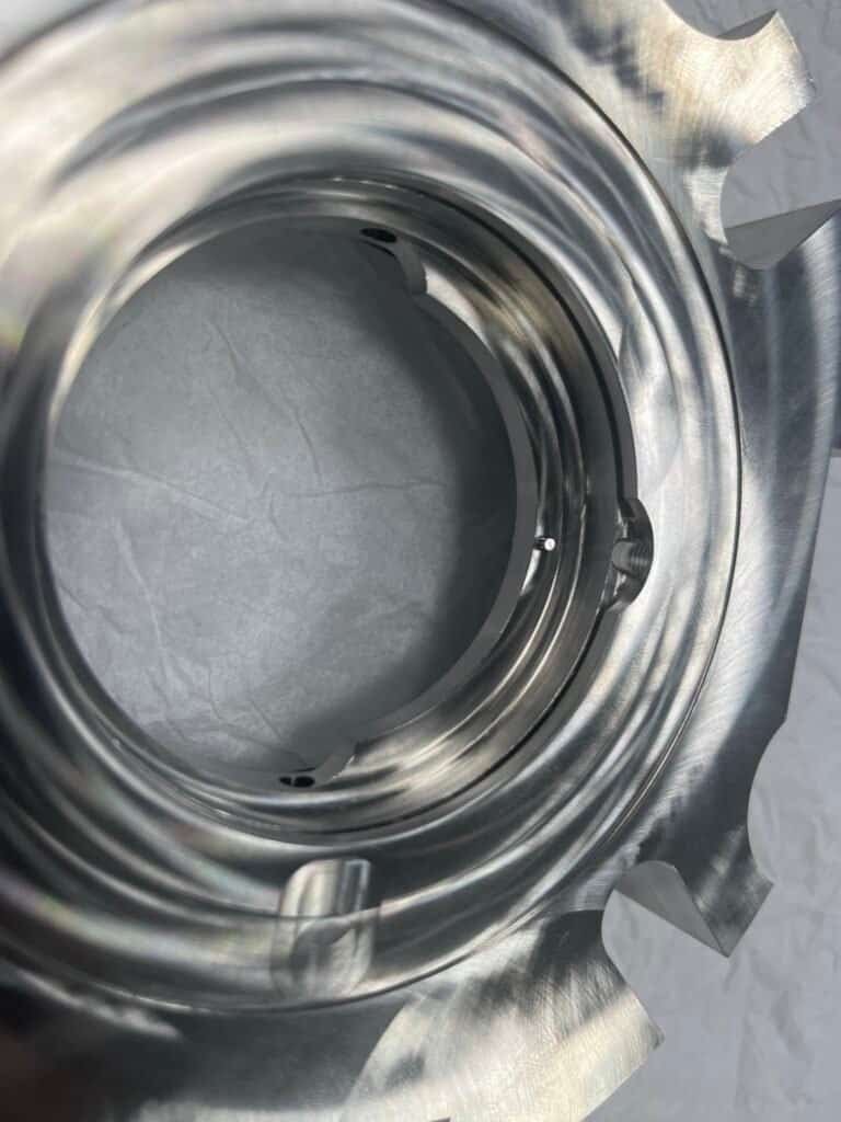 High-precision CNC machined 304 stainless steel parts with electropolished surface finish.