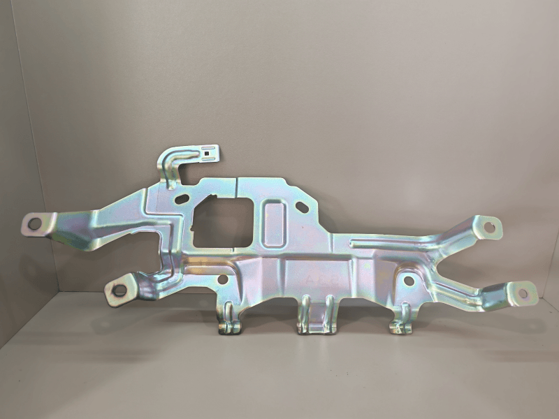 Custom fabricated sheet metal parts with precision-cut and bent features