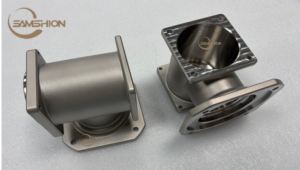 High-precision prototype machining parts showing different surface finishes at Samshion factory