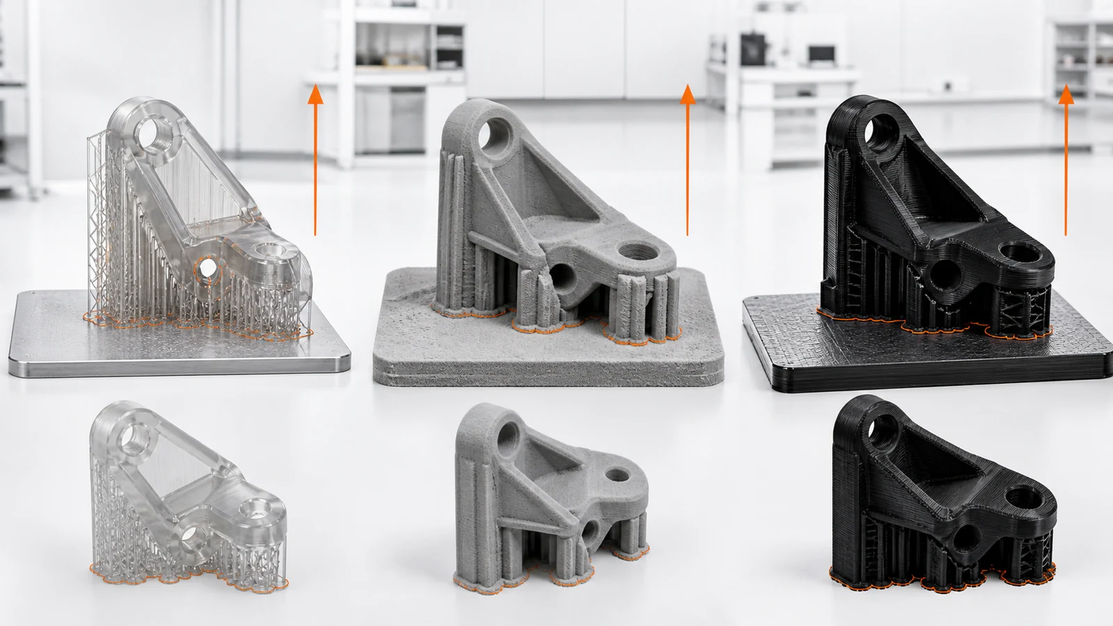 3D printing build orientation supports strength and accuracy