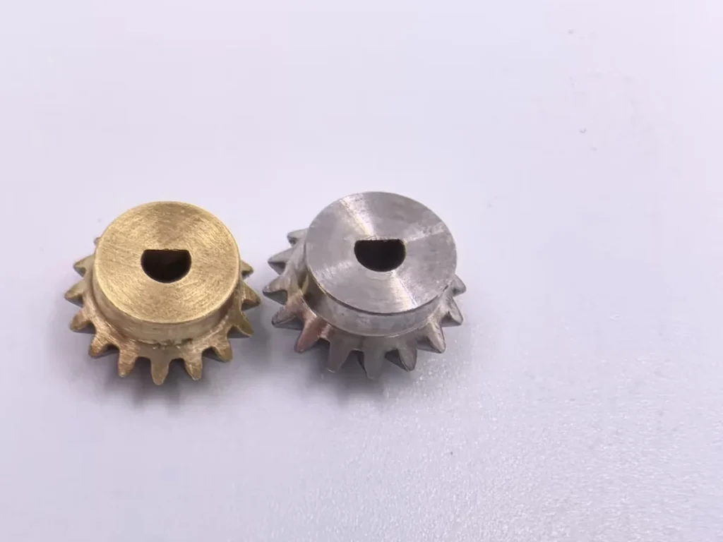 CNC machined keyways and slots in metal components