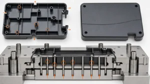 Injection molding ejector pin marks placement and cosmetic control