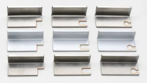 Engineering manufacturing scene illustrating sheet metal bend relief design