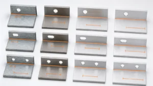 Engineering manufacturing scene illustrating sheet metal hole to bend distance